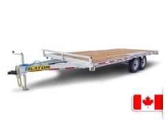 Remorque Deck Over Galvanisée 101 x 18 10000lbs QS