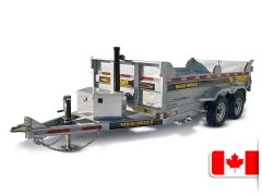 Remorque Dompeur Galvanisée 6 x 12 - 10000lbs - Maxi-Roule