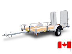 Remorque Utilitaire Galvanisée 66 x 123 sa - VTT - MX