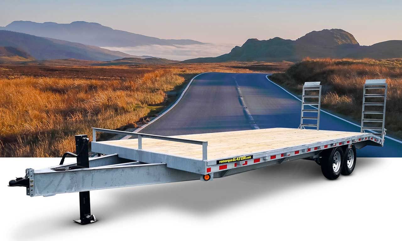 Remorque gooseneck 30 pieds 24000 lbs – Trailer platform a vendre