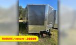 Remorque Fermée Cynergy 8,5 x 28 10K - Gris Charbon Porte Rampe