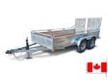 Remorque Utilitaire Galvanisée 72 x 144 ta pole triple