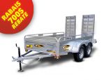 Remorque Utilitaire Galvanisée 66 x 123 ta - rs - freins electriques - MX