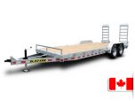 Remorque Plateforme Galvanisée 83 x 20 (18+2) - 10000lbs