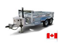 Remorque Dompeur Galvanisée 5 x 10 - 7000lbs