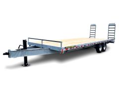 Remorque Deck Over Galvanisée 102 x 20 (16+4) 14000lbs QS