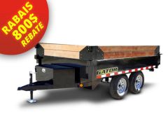 Remorque Dompeur Deck Over 6 x 10 - 7000lbs