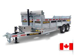 Remorque Dompeur Galvanisée 82 x 16 - 14000lbs - Maxi-Roule