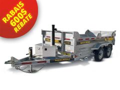 Remorque Dompeur Galvanisée 6 x 12 - 10000lbs - Maxi-Roule