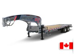 Remorque Gooseneck Galvanisée 102 x 30 (20+5) - 20000lbs - KT