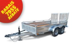 Remorque Utilitaire Galvanisée 72 x 144 ta pole triple