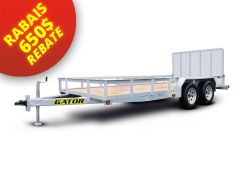 Remorque Utilitaire Galvanisée 80 x 16 - 7000lbs