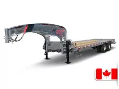 Remorque Gooseneck Galvanisée 102 x 30 (20+5) - 20000lbs - KT