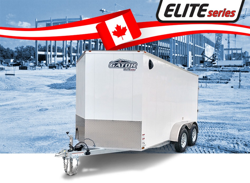 Remorque fermée blanche Elite Series