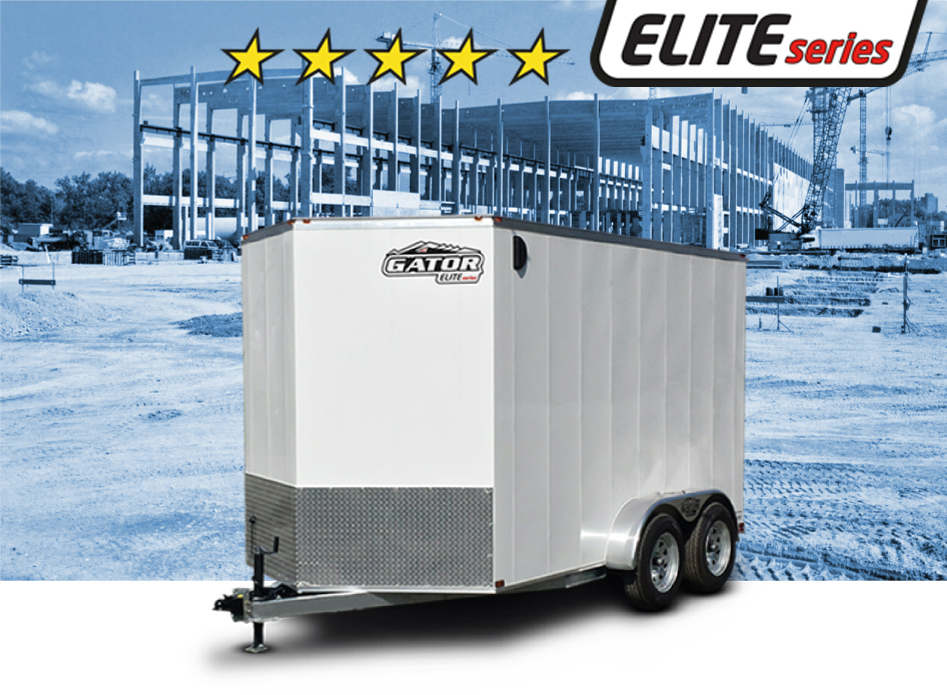 Remorque fermée blanche Elite Series